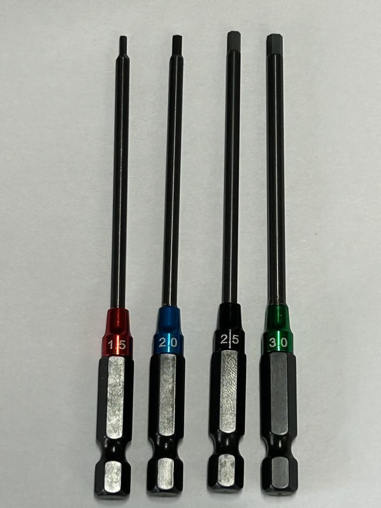 ZRX Pro-Line Metric Electric Driver Tip Set (4pc)