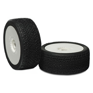 6MIK MISTIK - 21/40 (HARD) PRE MOUNTED BUGGY TYRES (4)