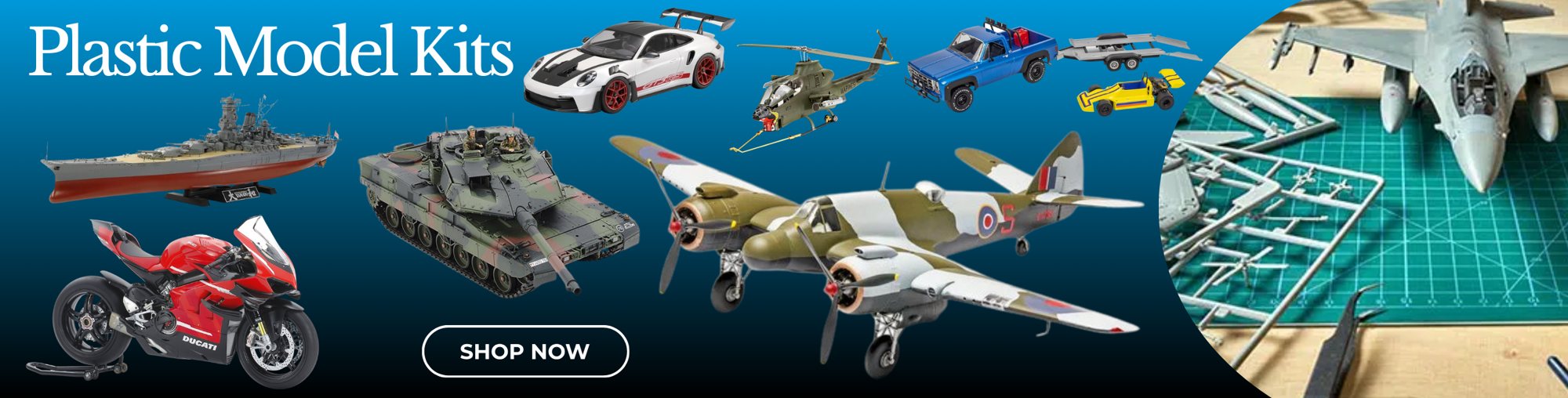Plastic model kits — shop now