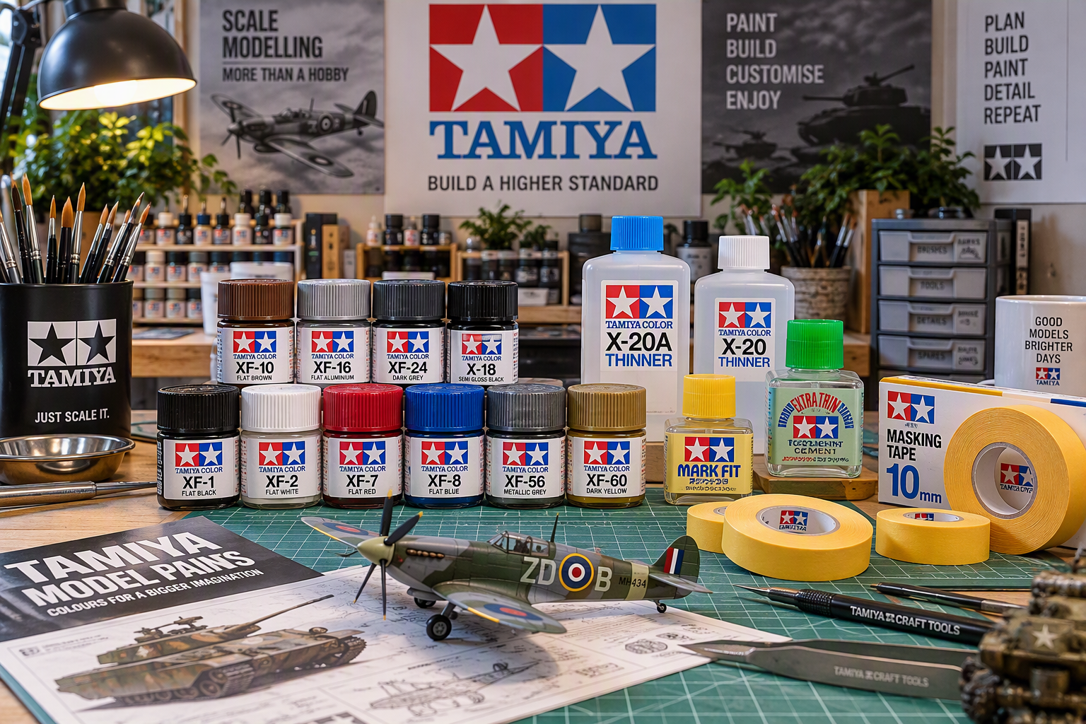 Model paints