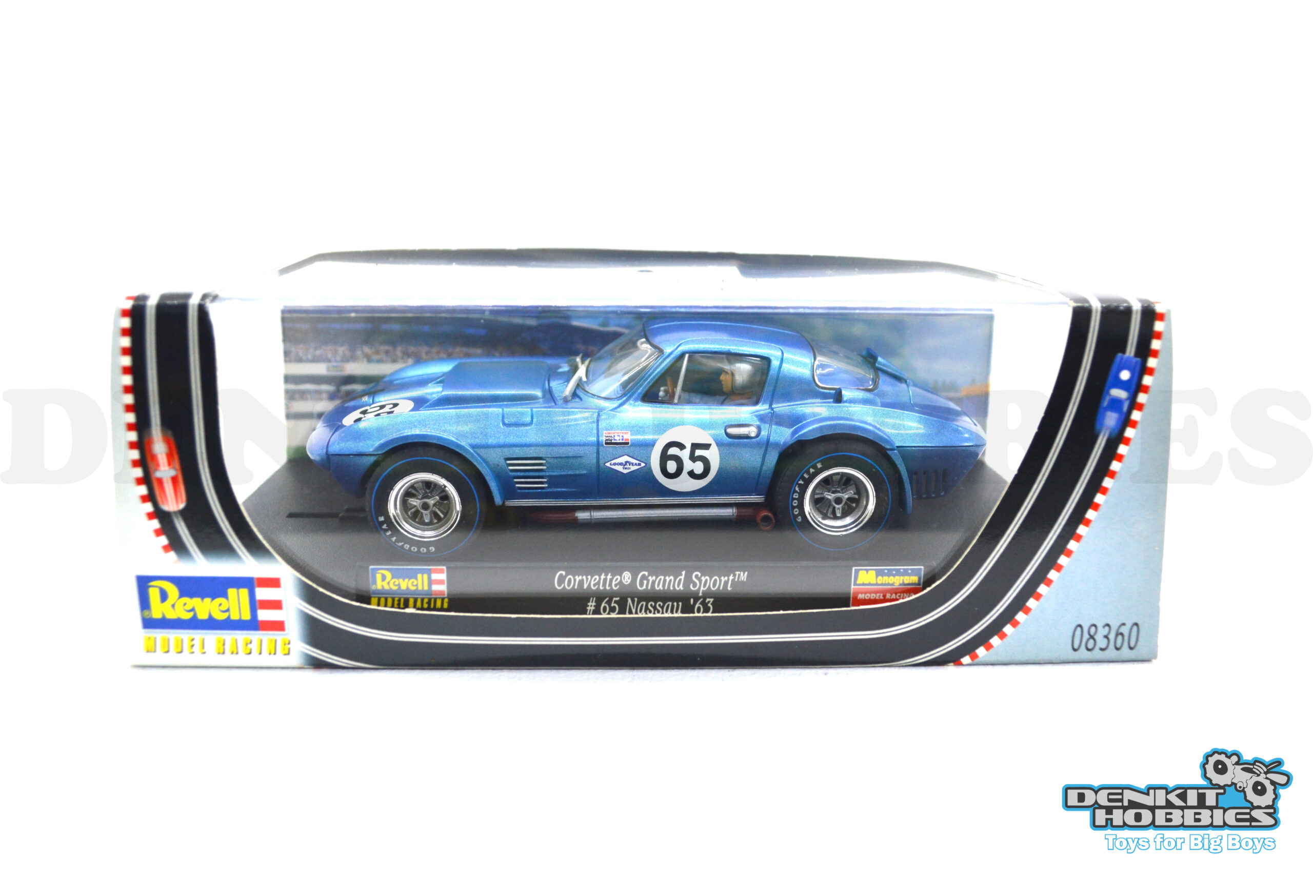 CORVETTE GRAND SPORT #65 NASSAU 1963 SLOT CAR 1/32 SCALE REVELL