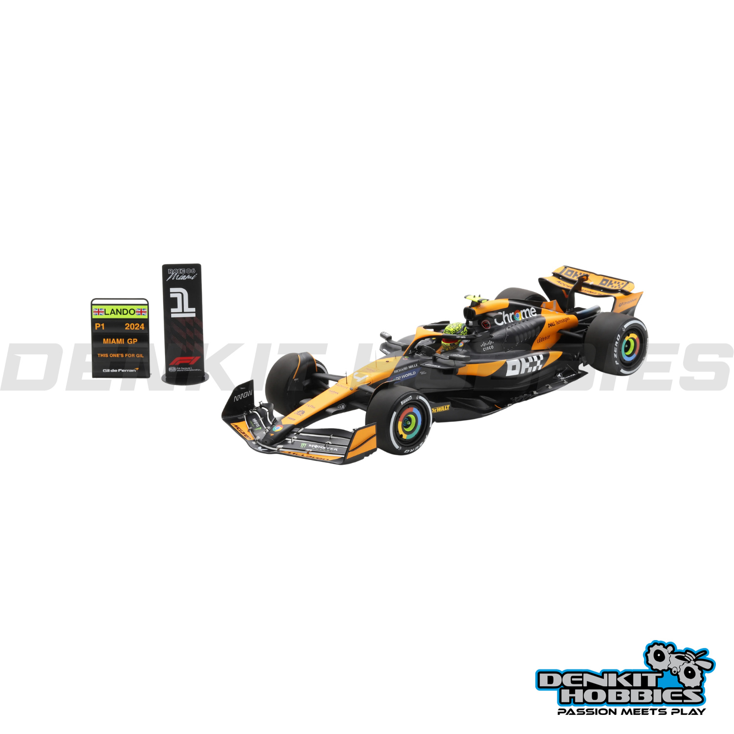 MCLAREN MCL38 F1 #4 LANDO NORRIS WINNER MIAMI GP 2024 1/12 SCALE SPARK