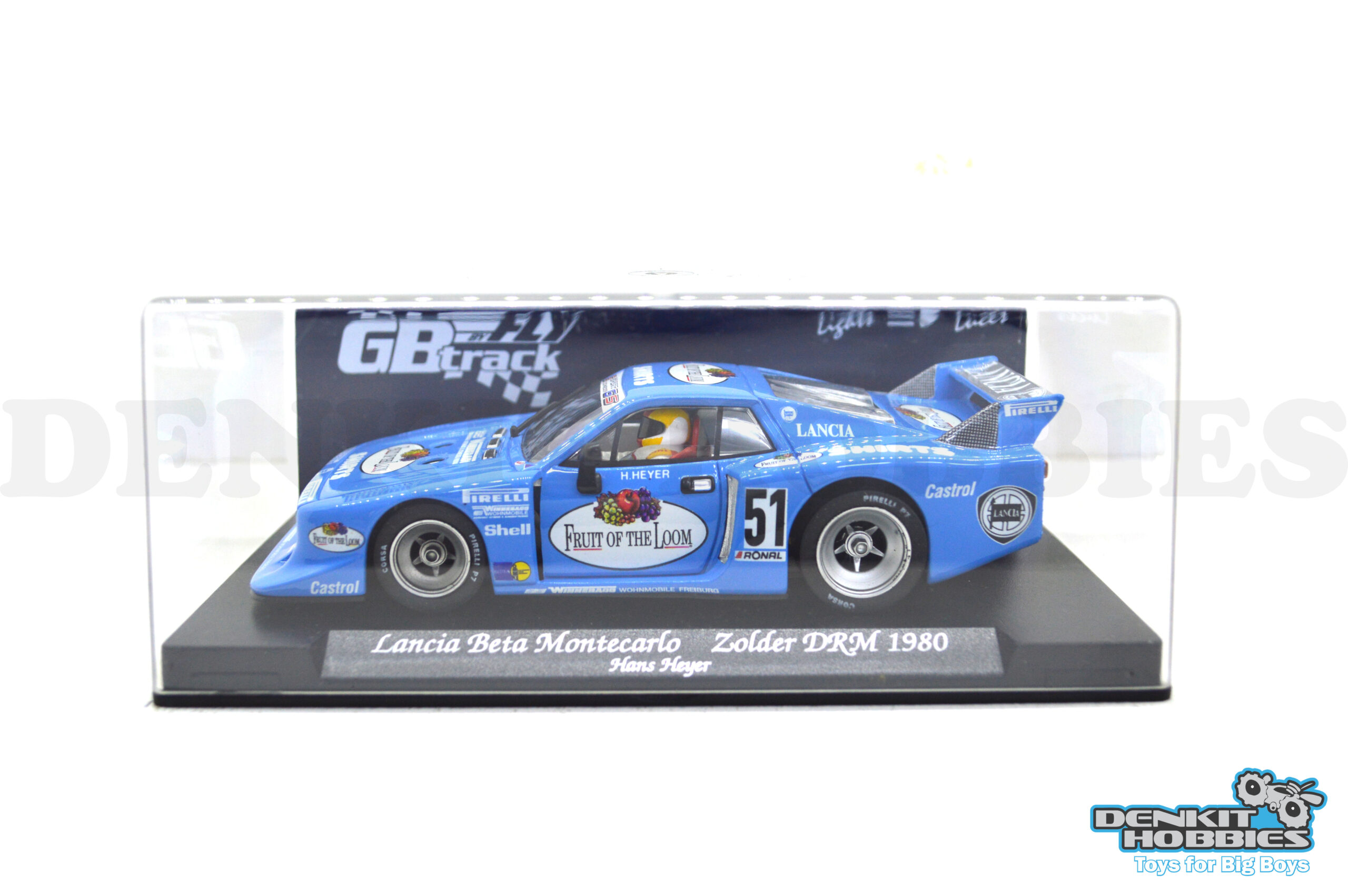 LANCIA BETA MONTECARLO ZOLDER DRM 1980 SLOT CAR 1/32 SCALE GB TRACK FLY