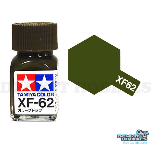 XF-62 OLIVE DRAB ENAMEL PAINT 10ML TAMIYA