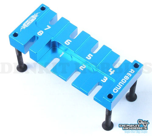 ALUMINIUM DAMPER REBOUND ADJUSTING TOOL BLUE 1/10 YEAH RACING