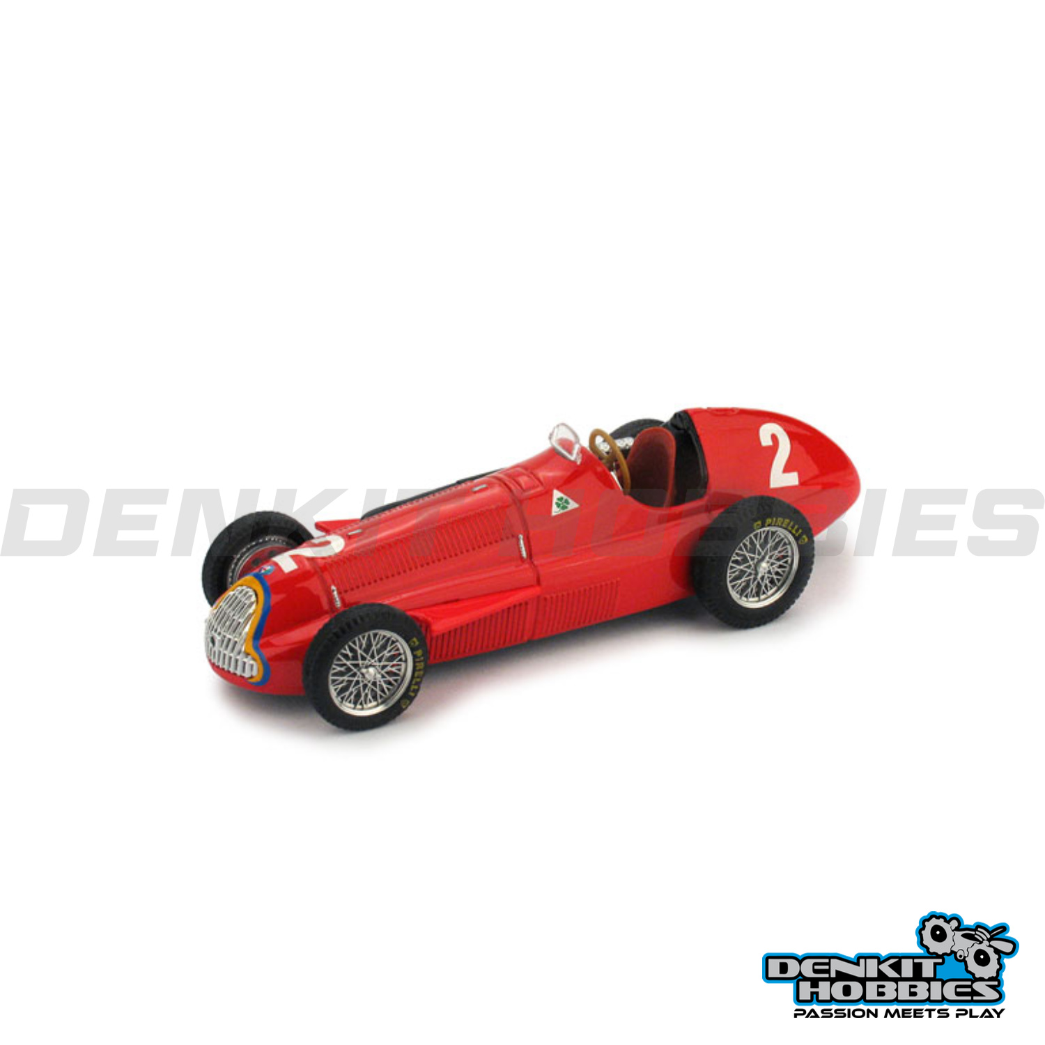 ALFA ROMEO 159 J.M.FANGIO N.2 BELGIUM GP WORLD CHAMPION 1/43 SCALE BRUMM
