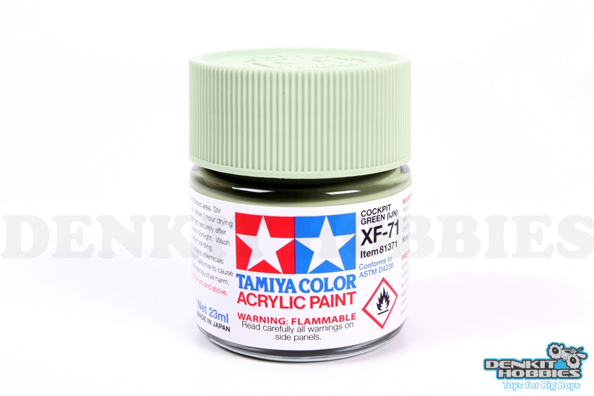 XF-71 COCKPIT GREEN ACRYLIC PAINT 23ML TAMIYA