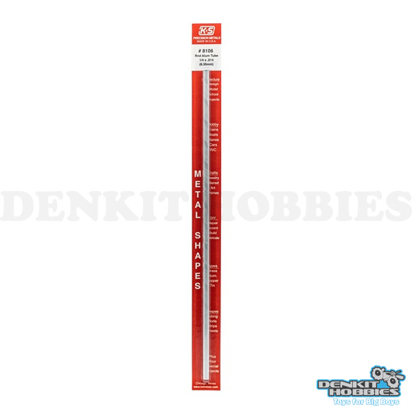 1/4 ROUND ALUMINIUM TUBE (1) K&S METALS