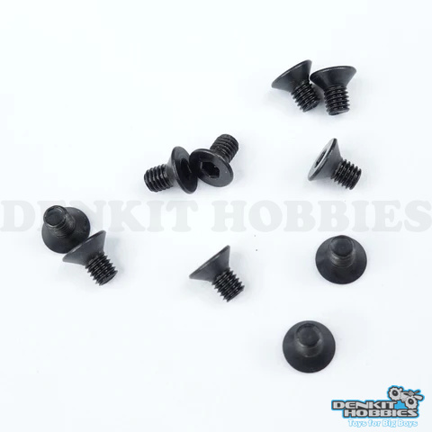 M3X5 STEEL FLAT HEAD SCREW (10) 3 RACING