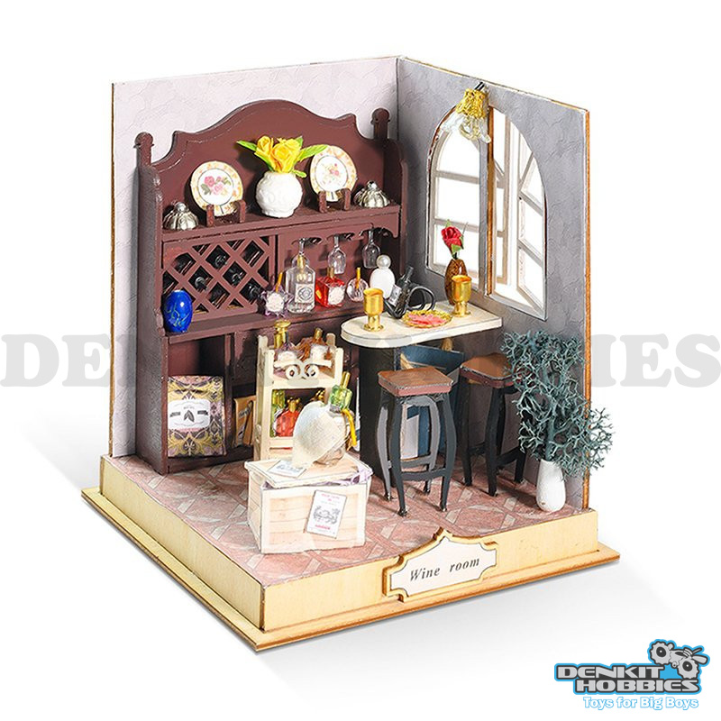 SWEET WINE ROOM PALM-SIZED DIY MINIATURE HOUSE KIT KNOW ME