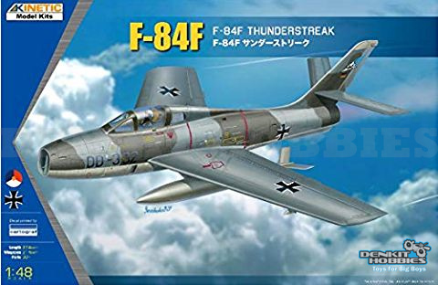 US/GERMAN F-84F THUNDERSTREAK PLASTIC MODEL KIT 1/48 KINETIC