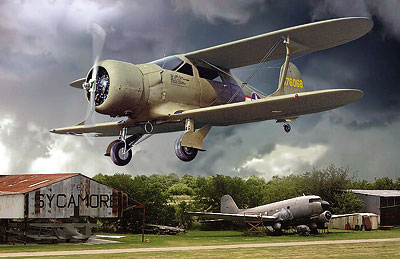 BEACHCRAFT UC-43 TRAVELLER PLASTIC MODEL KIT 1/48 RODEN
