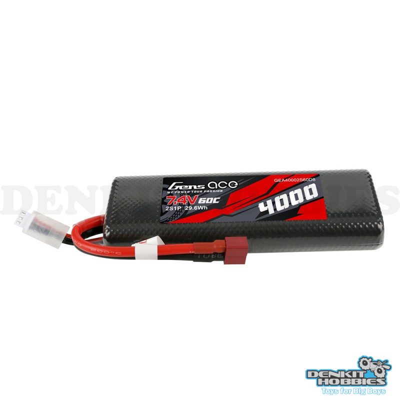 7.4V 4000MAH 60C ROUND HARDCASE LIPO BATTERY GENS ACE