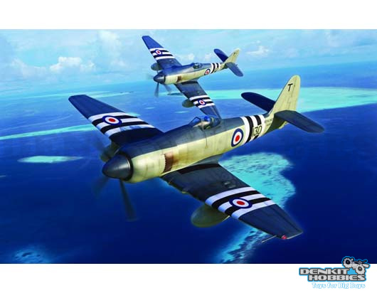 HAWKER SEA FURY FB.11 PLASTIC MODEL KIT 1/48 TRUMPETER