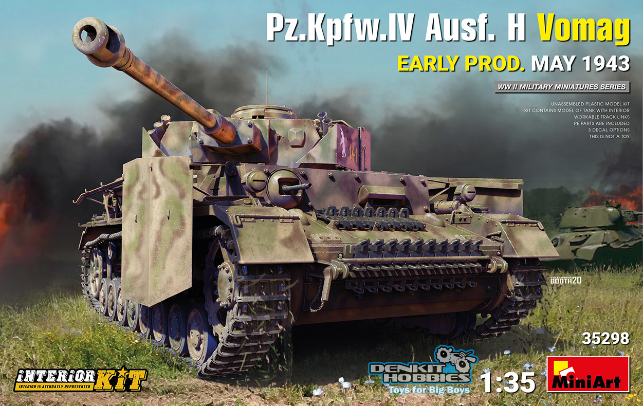 PZ.KPFW.IV AUSF. H VOMAG EARLY PRODUCTION MAY 1943 PLASTIC MODEL KIT 1/35 SCALE MINIART