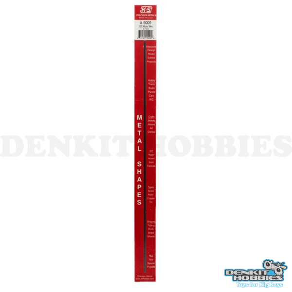 0.025 PIANO WIRE (4) K&S METALS
