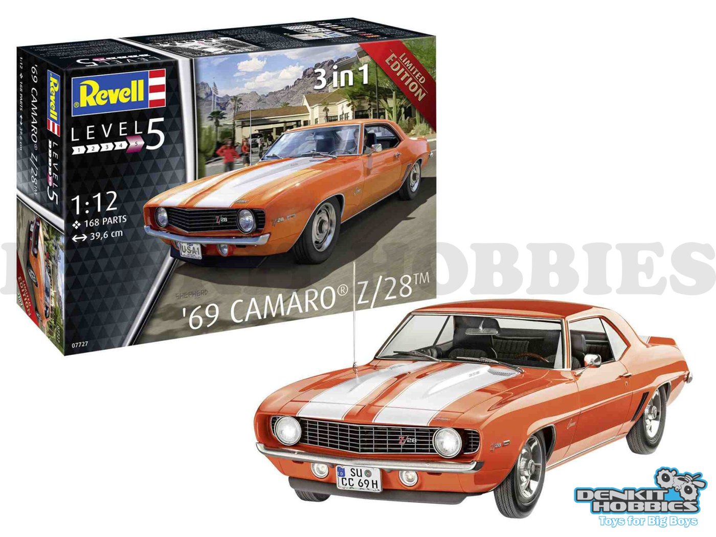 CHEVROLET CAMARO Z28 1969 PLASTIC MODEL KIT 1/12 SCALE REVELL
