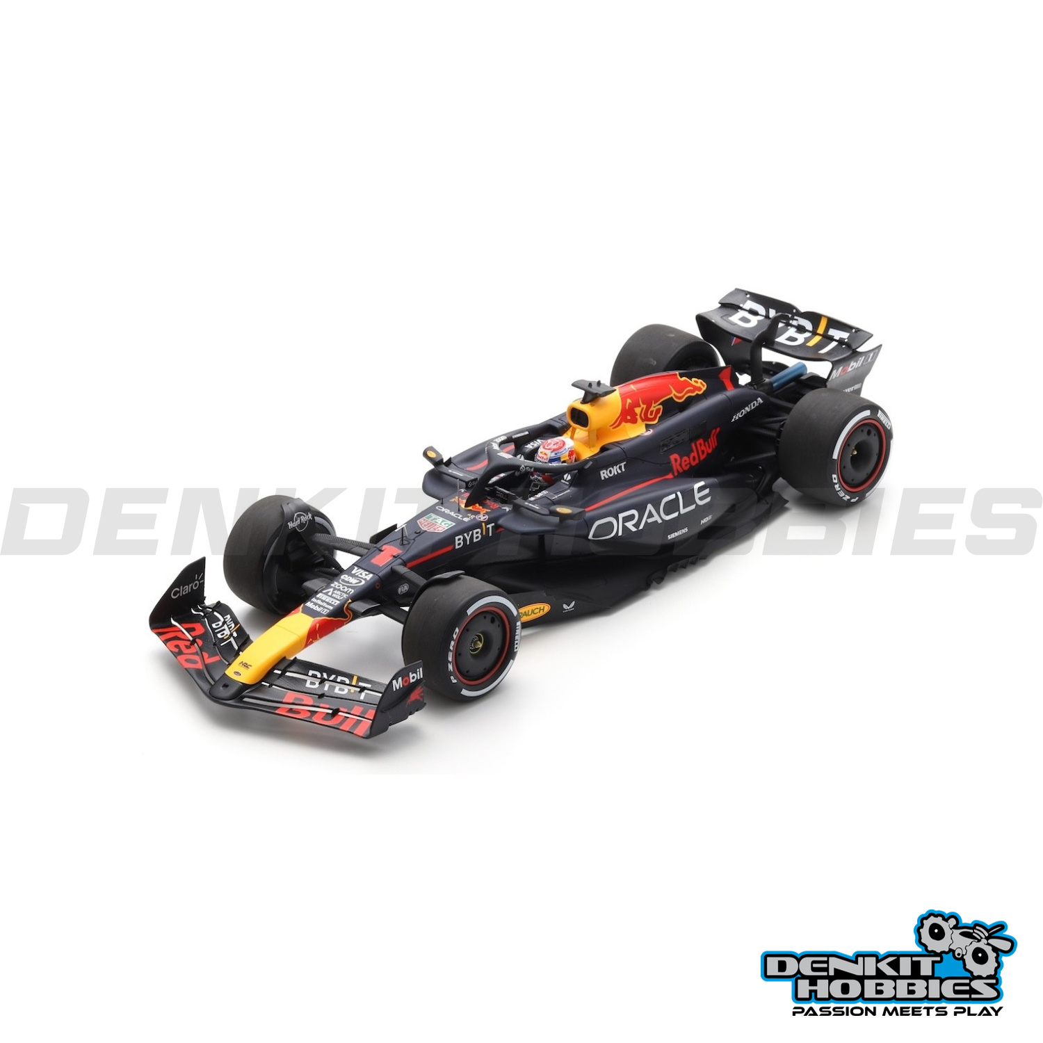 ORACLE RED BULL RACING F1 RB20 #1 MAX VERSTAPPEN WINNER BAHRAIN GP 2024 1/18 SCALE SPARK
