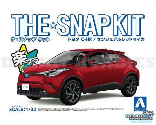 TOYOTA C-HR SENSUAL RED PLASTIC MODEL SNAP KIT 1/32 AOSHIMA