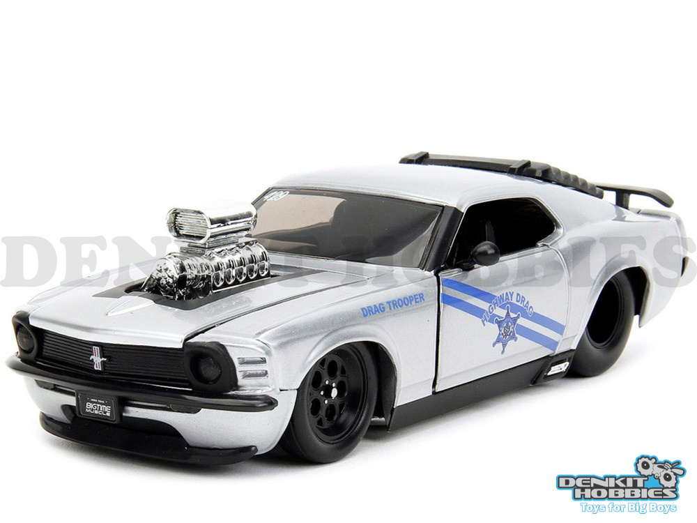 FORD MUSTANG BOS 429 1970 WITH BLOWER BIGTIME MUSCLE 1/24 SCALE JADA