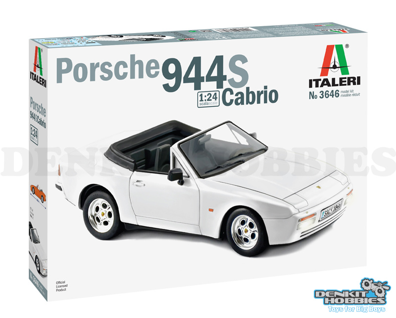 PORSCHE 944 S CABRIO PLASTIC MODEL KIT 1/24 ITALERI
