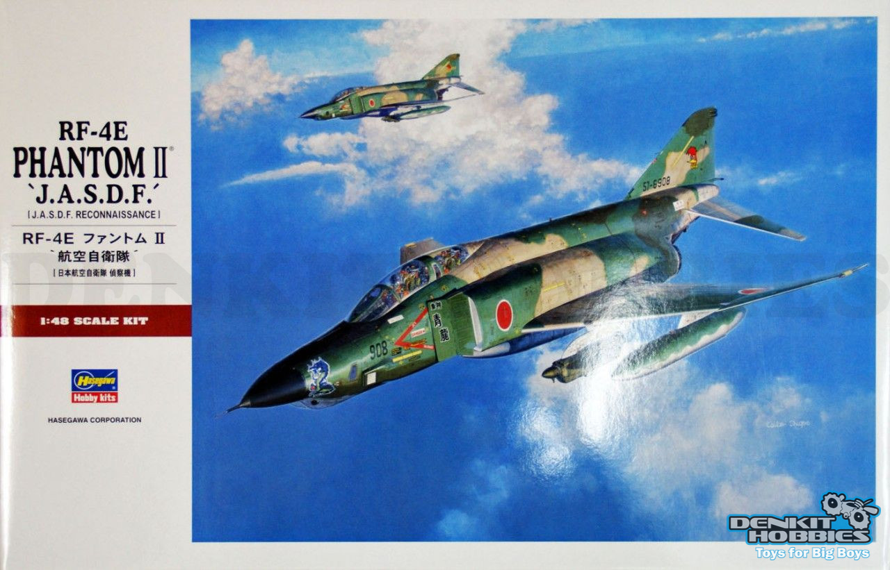 RF-4E PHANTOM II J.A.S.D.F. PLASTIC MODEL KIT 1/48 HASAGAWA