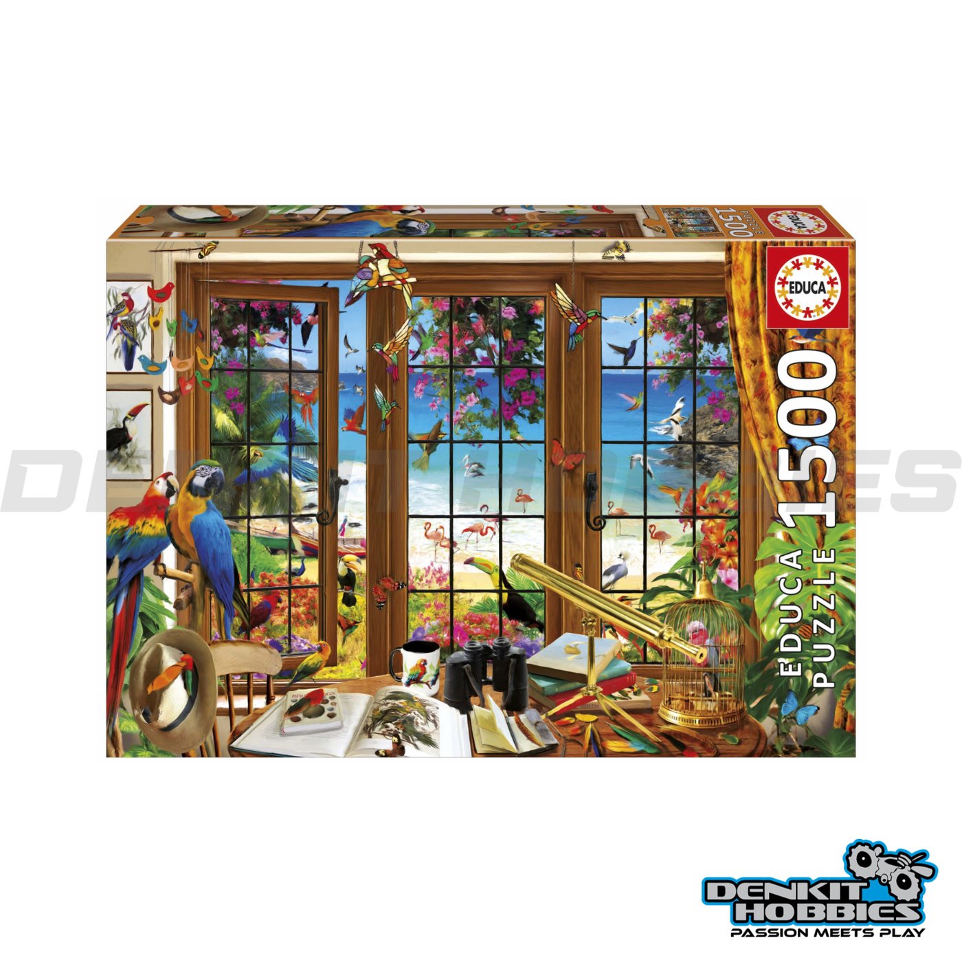 BIRD WATCHERS WINDOW 1500 PIECE PUZZLE EDUCA