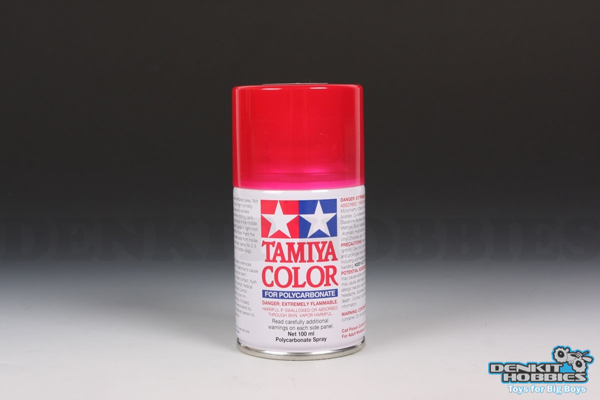PS-37 TRANSLUCENT RED POLYCARBONATE SPRAY PAINT 100ML TAMIYA