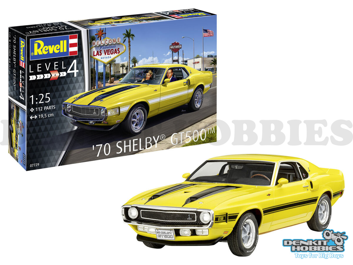 SHELBY MUSTANG GT500 1970 PLASTIC MODEL KIT SET 1/25 SCALE REVELL