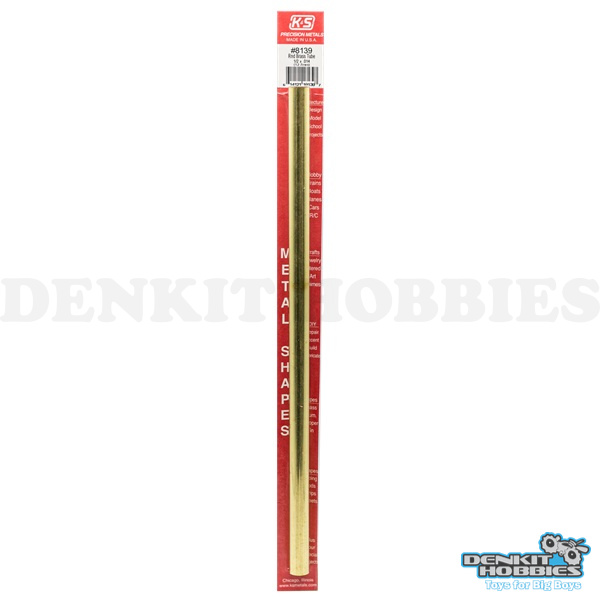 1/2 ROUND BRASS TUBE (1) K&S METALS
