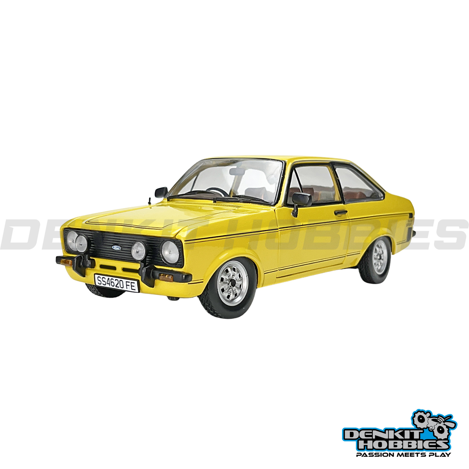 FORD ESCORT MKII 1975 SPORT SIGNAL YELLOW 1/18 SCALE SUN STAR