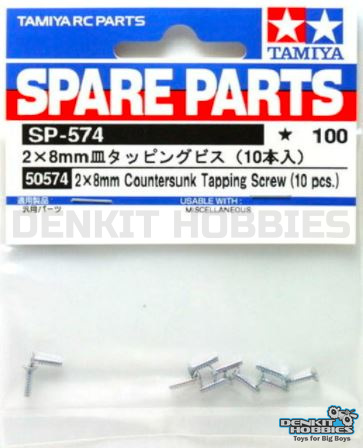 2X8MM TAPPING SCREW (10) TAMIYA
