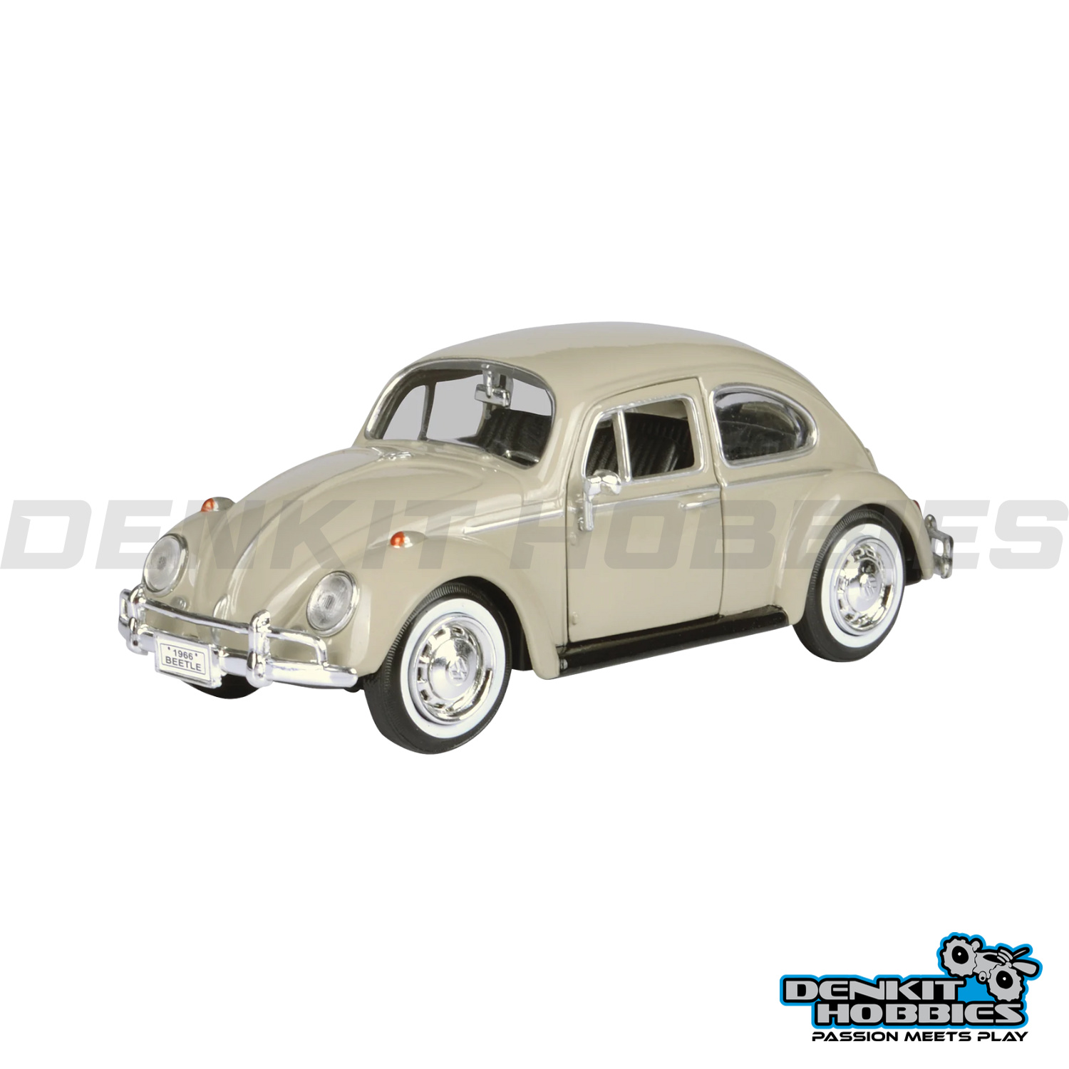 VOLKSWAGEN BEETLE 1966 BEIGE 1/24 SCALE MOTORMAX