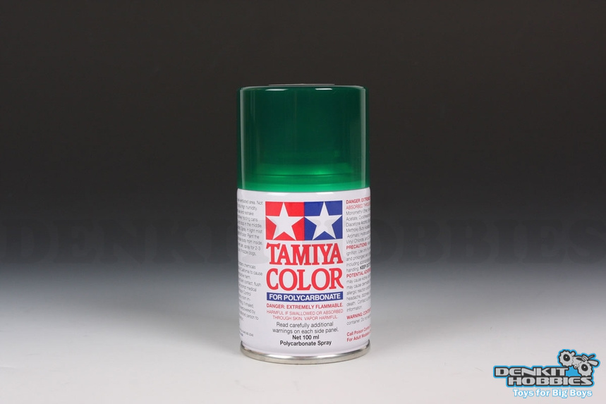 PS-44 TRANSLUCENT GREEN POLYCARBONATE SPRAY PAINT 100ML TAMIYA