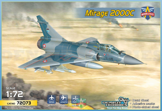 MIRAGE 2000C PLASTIC MODEL KIT 1/72 MODELSVIT