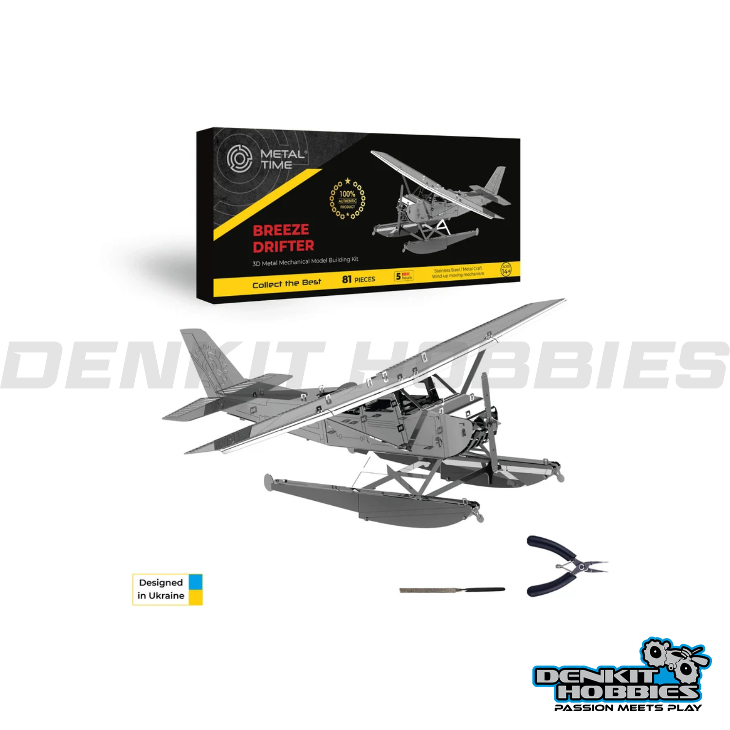 BREEZE DRIFTER CESSNA SEAPLANE 3D KIT METAL TIME WORKSHOP