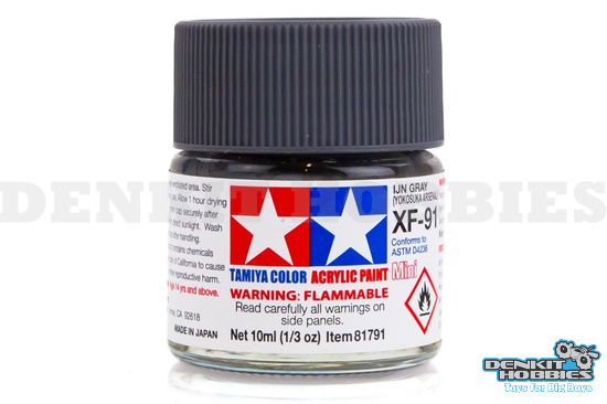 XF-91 IJN GRAY MINI ACRYLIC PAINT 10ML TAMIYA