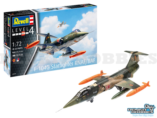 F-104 G STARFIGHTER RANF/BAF PLASTIC MODEL KIT 1/72 REVELL
