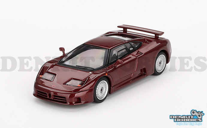 BUGATTI EB110 GT DARK RED METALLIC 1/64 SCALE MINI GT