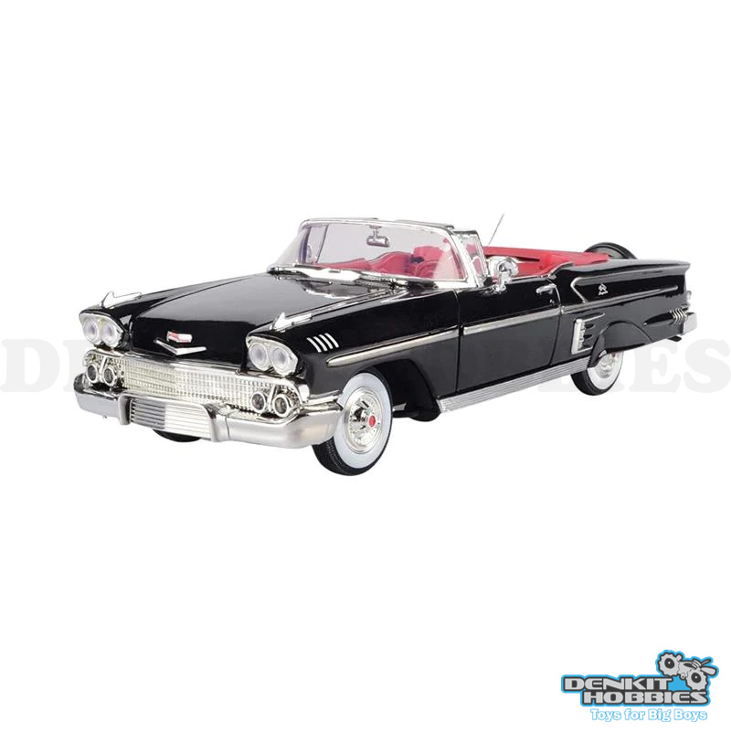 CHEVROLET IMPALA 1958 BLACK 1/18 MOTORMAX