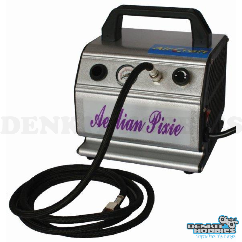 AIRBRUSH COMPRESSOR 1/6 HP WITH HOSE & FILTER SINGLE OUTLET (AS176) AIRCRAFT