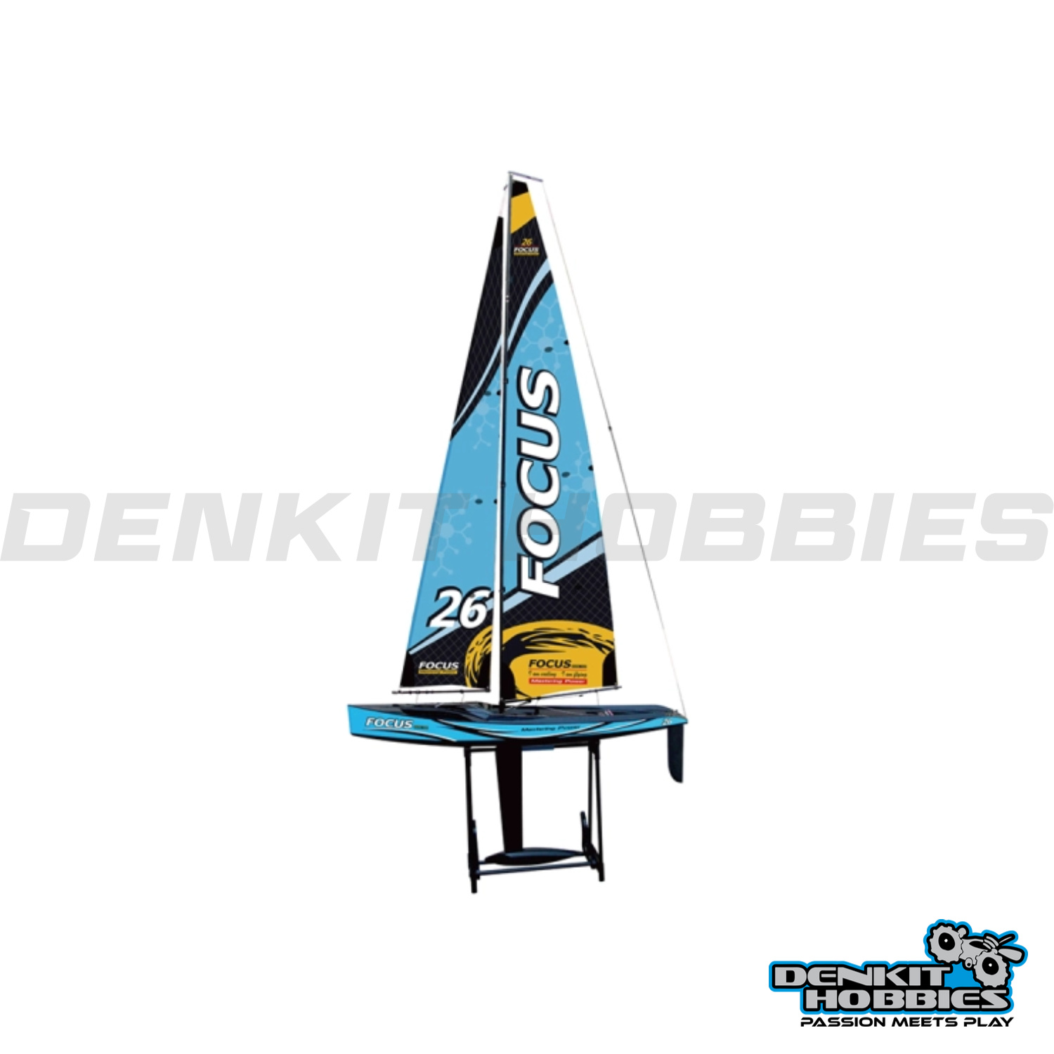 FOCUS V3 ONE METRE RC YACHT READY TO SAIL JOYSWAY