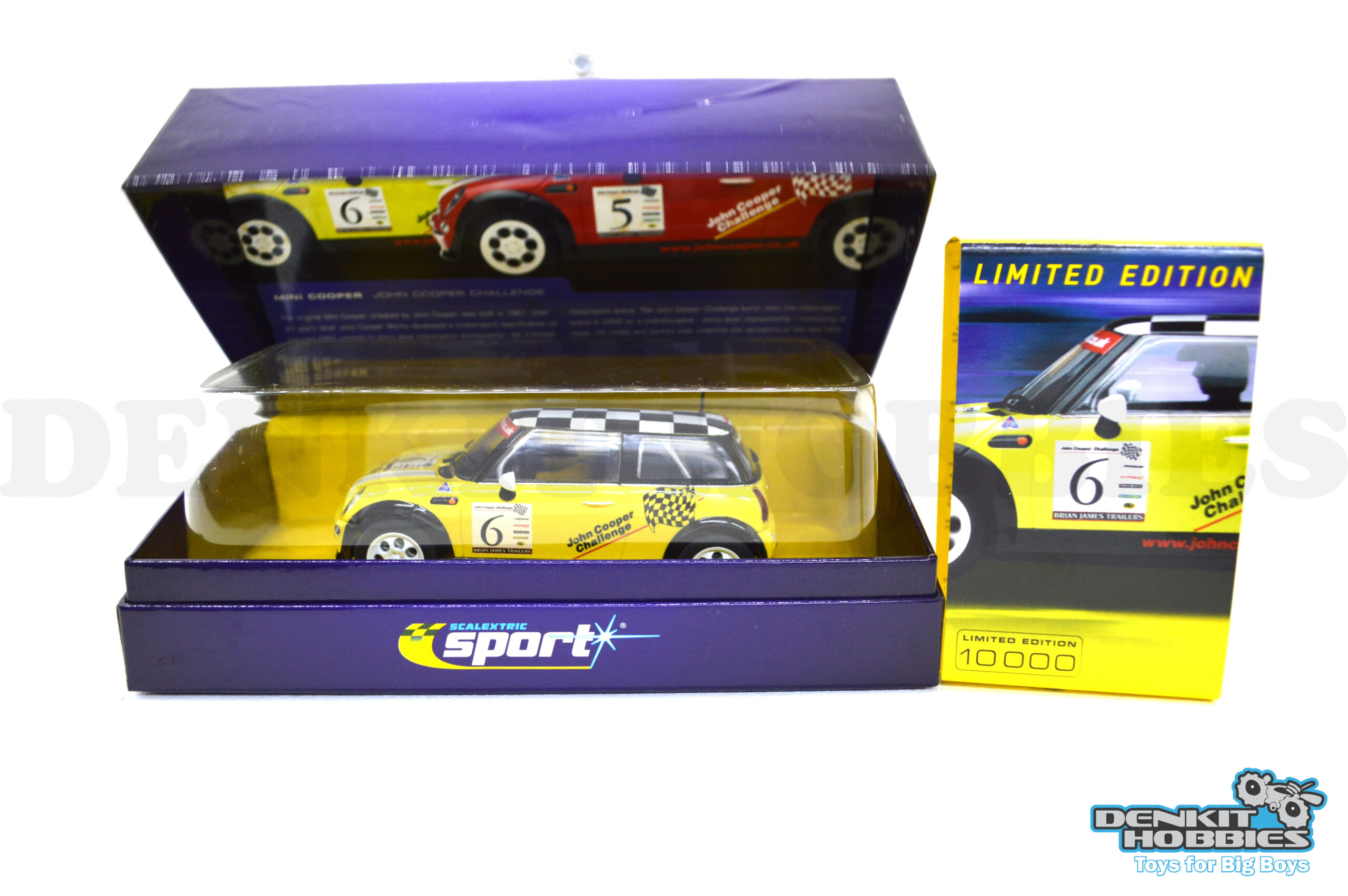 MINI COOPER JOHN COOPER CHALLENGE #6 SLOT CAR 1/32 SCALE SCALEXTRIC