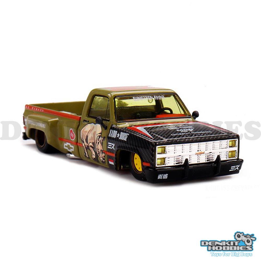 CHEVROLET SILVERADO 'SUMATRAN RHINO' KADIO X MIZU 1/64 SCALE KAIDO HOUSE MINI GT