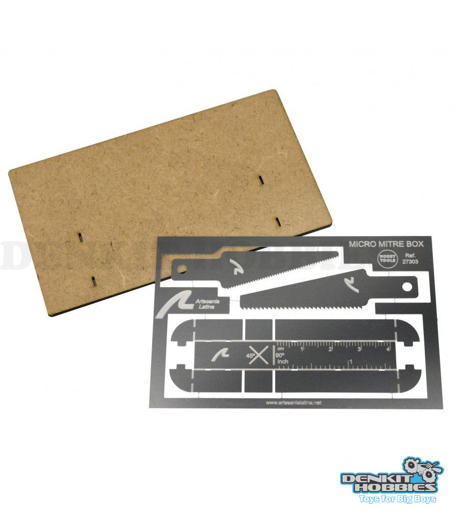 MICRO MITRE BOX WITH PRECISION SAWS ARTESANIA