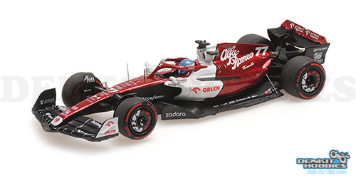 ALFA ROMEO F1 TEAM ORLEN C42 VALTTERI BOTTAS BAHRAIN GP 2022 1/43 SCALE MINICHAMPS