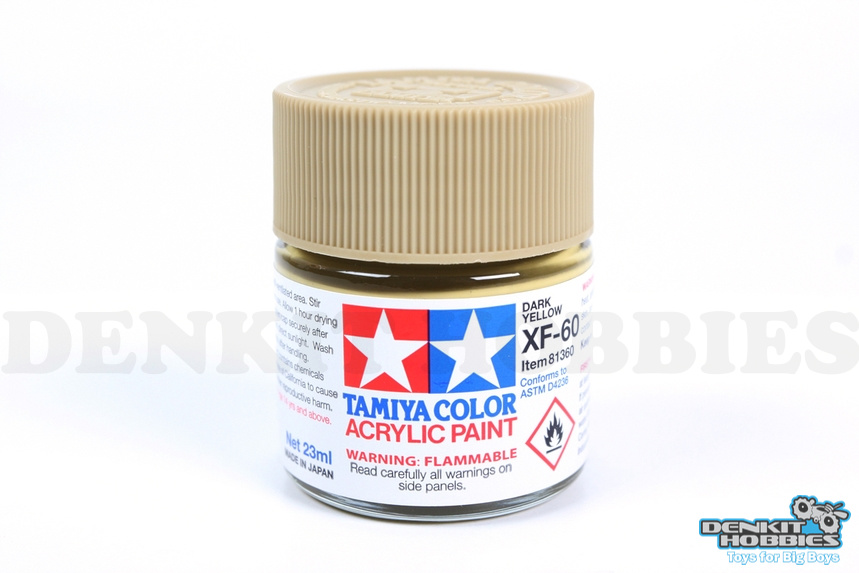 XF-60 DARK YELLOW ACRYLIC PAINT 23ML TAMIYA