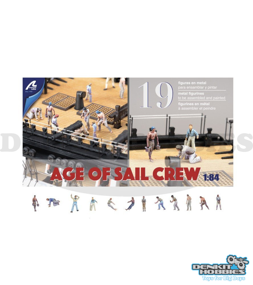 AGE OF SAIL CREW 19 DIECAST FIGURINES 1/84 SCALE ARTESANIA
