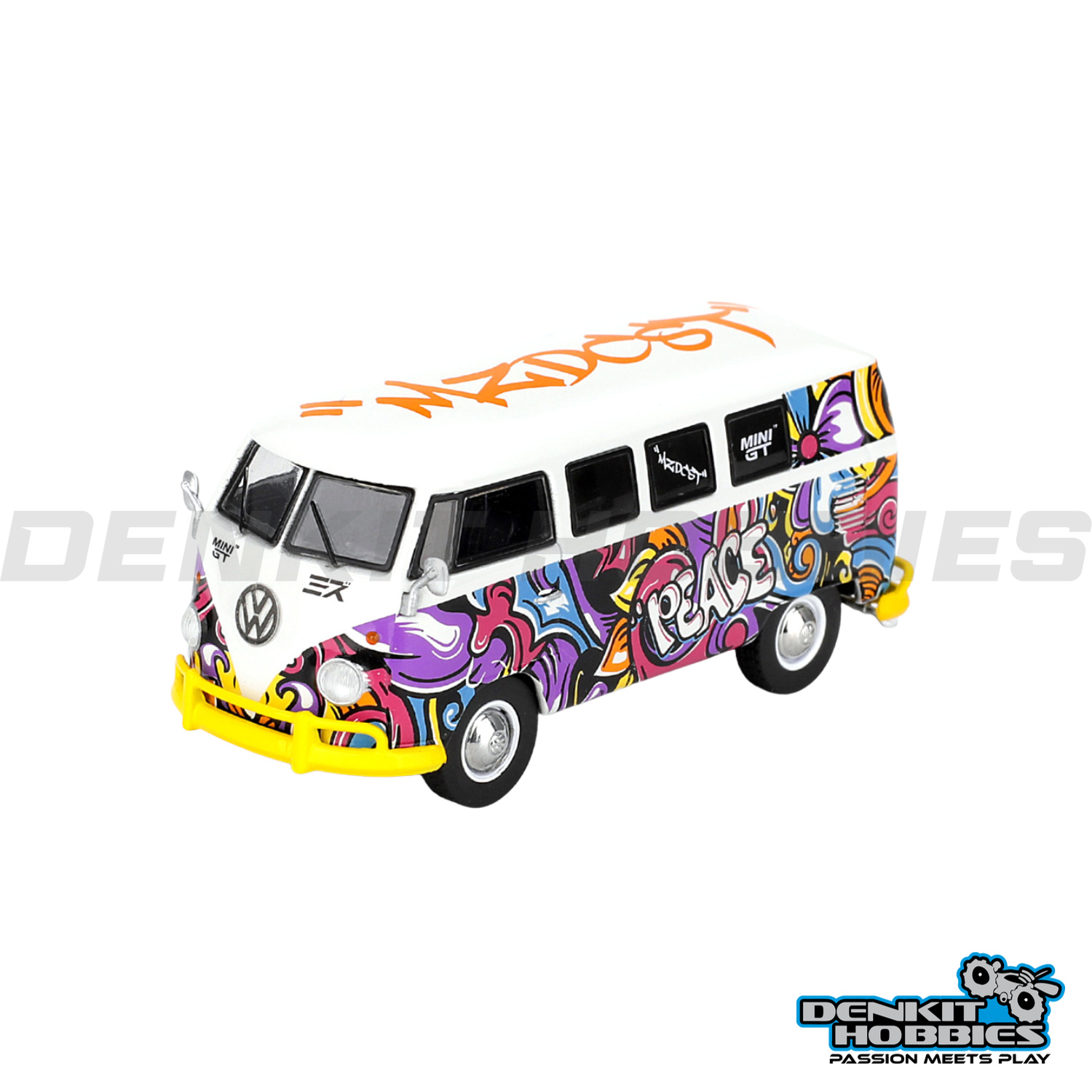 VOLKSWAGEN T1 MICROBUS MIZU DESIGN 1/64 SCALE MINI GT
