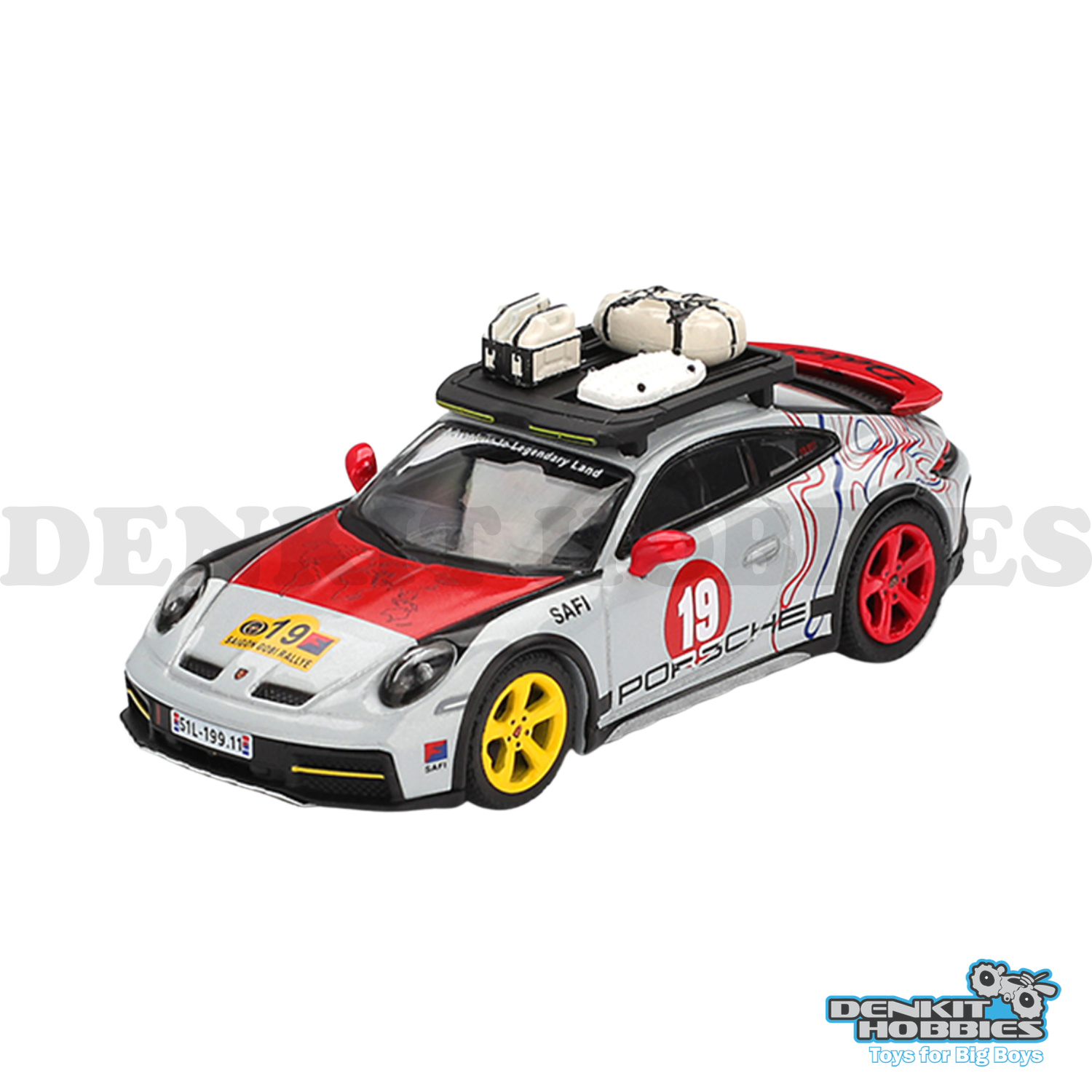 PORSCHE 911 DAKAR UNCLE RALLY 1/64 SCALE MINI GT
